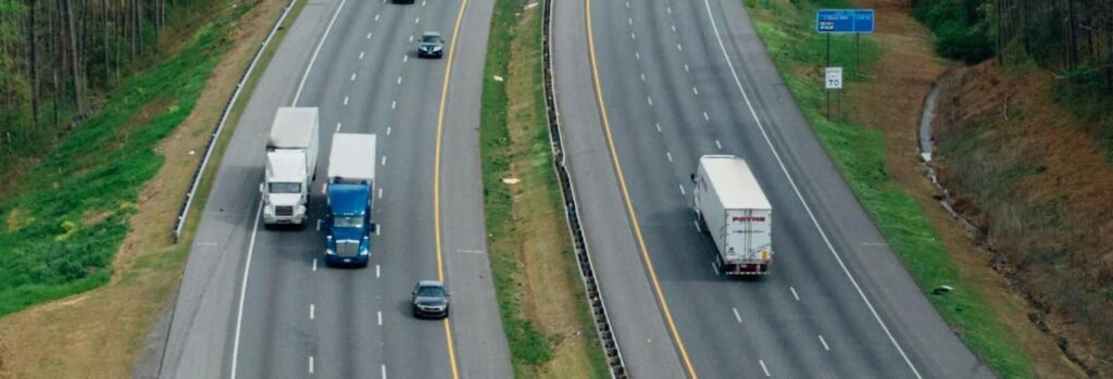 trucks moving on express